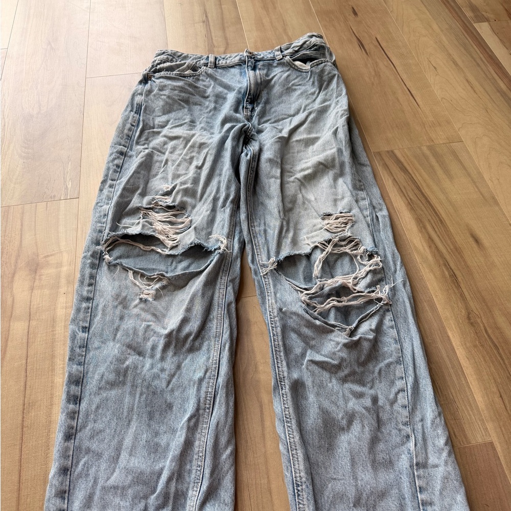 Garage Gray Boyfriend Jeans